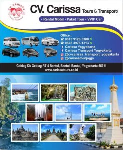 cv carissa tours & transport - rental mobil jogja - paket tour - viip car yogyakarta